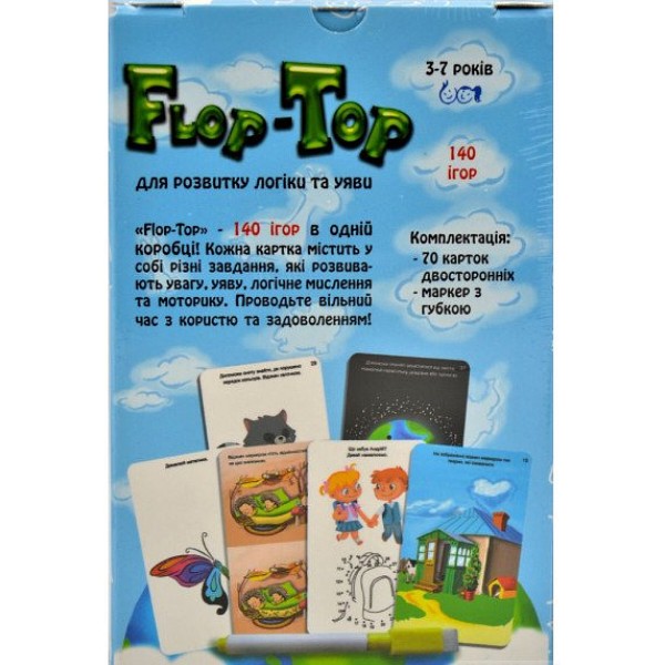 Фото - Настольная игра (5-7 лет) Strateg Flop-Top (укр) (30868)