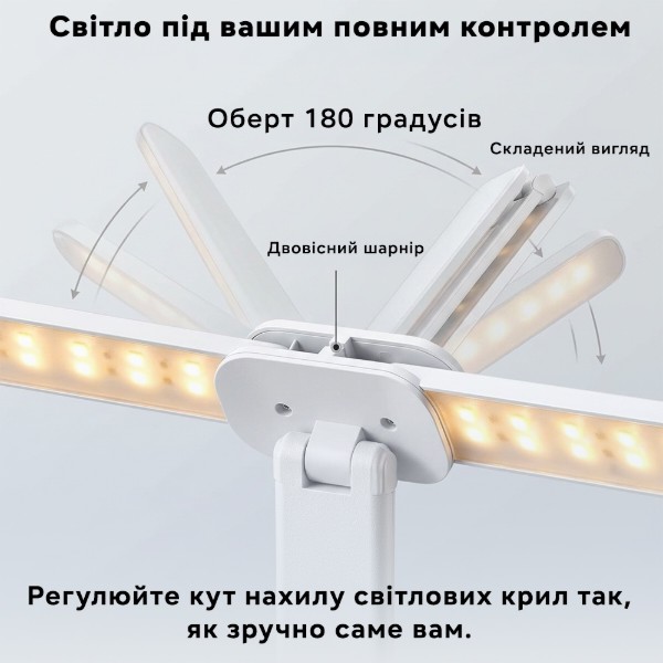Фото - Настольная лампа INSPIRE H-869 White 3-Color
