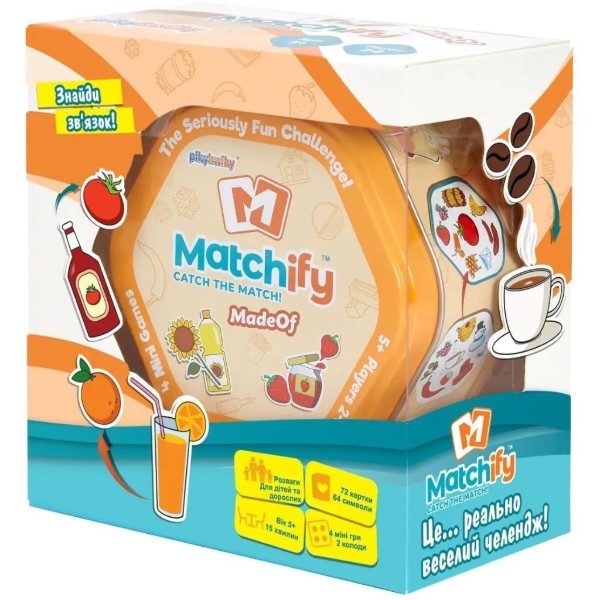 Фото - Настільна гра (5-7 років) Super Puper на асоціації «Matchify» MadeOf (Зроблено з) (MATCH9000D)