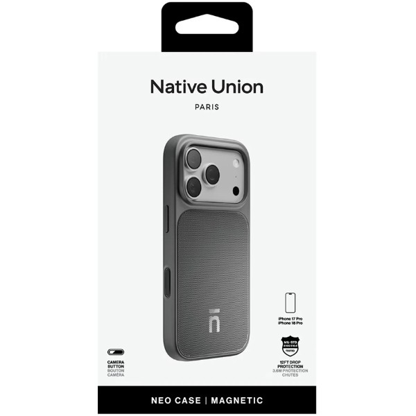 Фото - Чохол для смартфону Native Union Neo Case Black for iPhone 18 Pro/17 Pro (NEOCSE-BLK-NP26P)