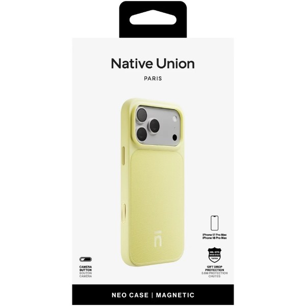 Фото - Чохол для смартфона Native Union Neo Case Lemon for iPhone 18 Pro Max/17 Pro Max (NEOCSE-LMO-NP26PM)