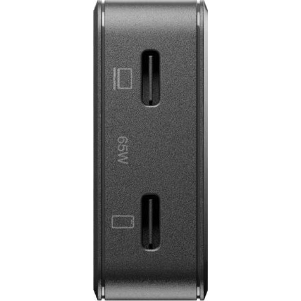 Фото - Мережевий зарядний пристрій Native Union Pocket GaN Charger PD 65W Dual USB-C Port Black (POCK-PD65-BLK-EU)