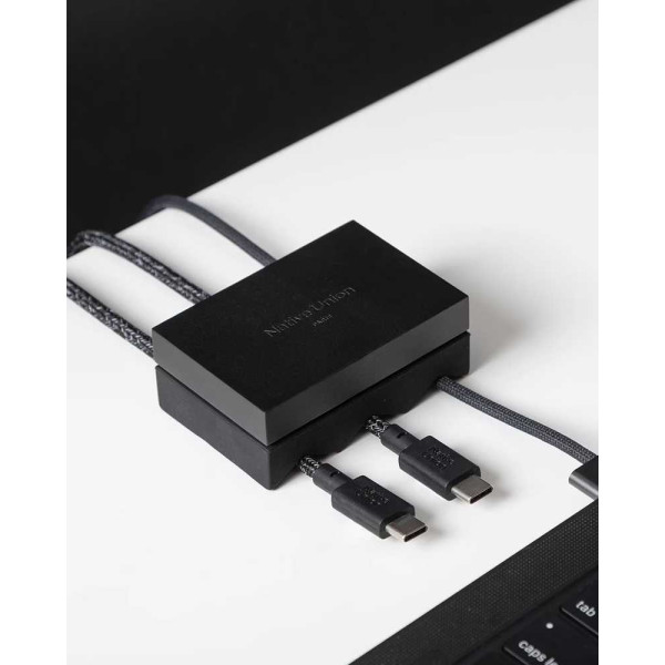 Фото - Органайзер для хранения кабелей Native Union Weighter Triple Channel Black (CBWEIG-TRI-BLK)