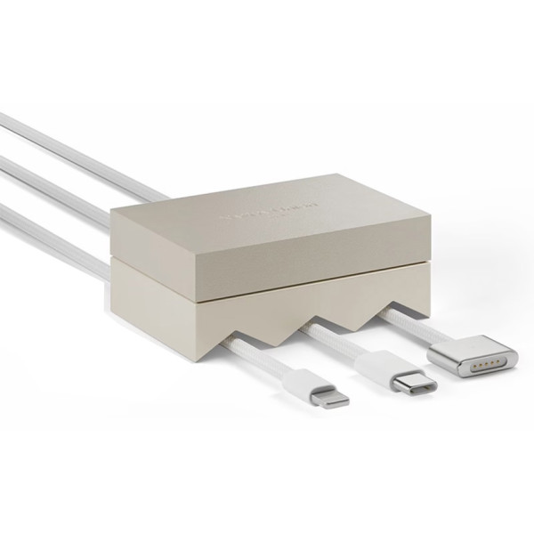 Фото - Органайзер для хранения кабелей Native Union Weighter Triple Channel Sandstone (CBWEIG-TRI-SAN)