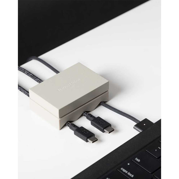 Фото - Органайзер для хранения кабелей Native Union Weighter Triple Channel Sandstone (CBWEIG-TRI-SAN)