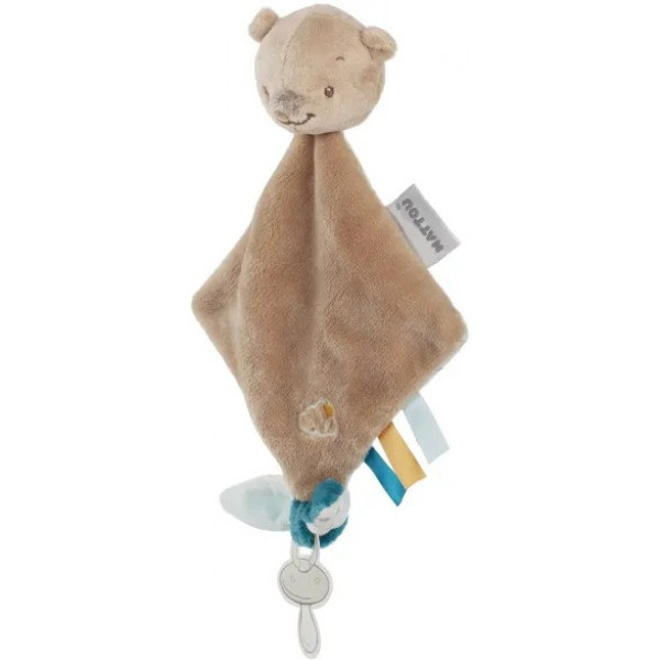 Фото - Брязкальце Nattou Міа і Базиль. Міні-дуду Базиль ведмежа (562102)