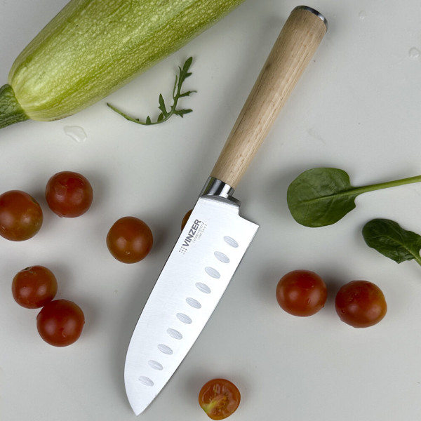 Фото - Ніж сантоку Vinzer Natura Line 12 см (50612)