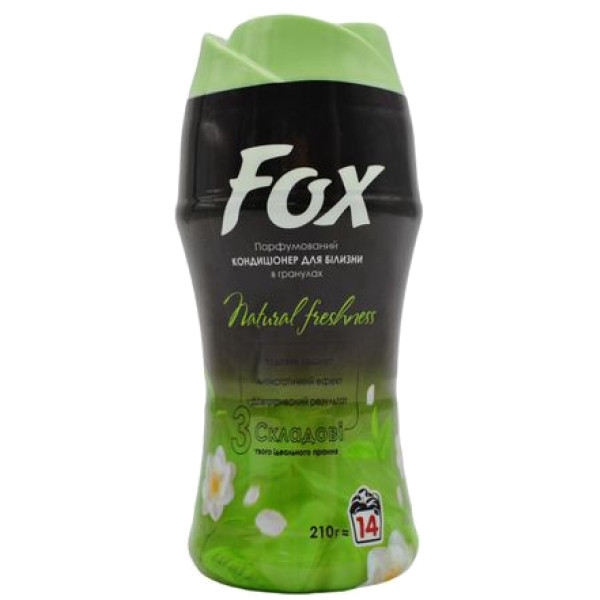 Фото - Ополіскувач для білизни Fox в гранулах парфумований Natural Freshness 210 г (4440000538886)