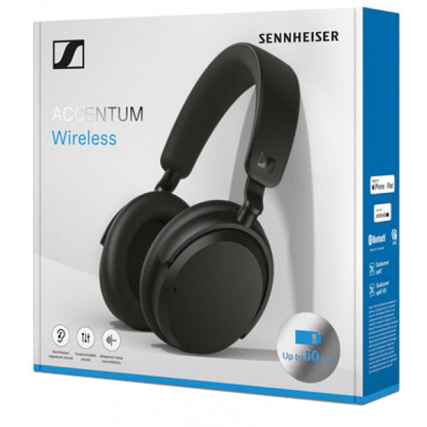 Фото - Наушники полноразмерные беспроводные Sennheiser Accentum Wireless Black (700174)
