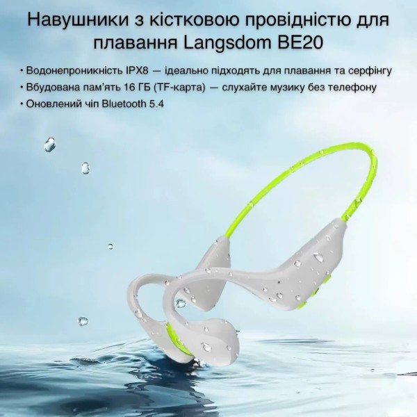 Фото - Наушники вкладыши беспроводные INSPIRE BE20 grey-green