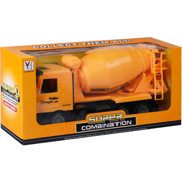 Фото - Наземна спецтехніка Same Toy Super Combination Бетономешалка Жовта (98-85Ut-2)