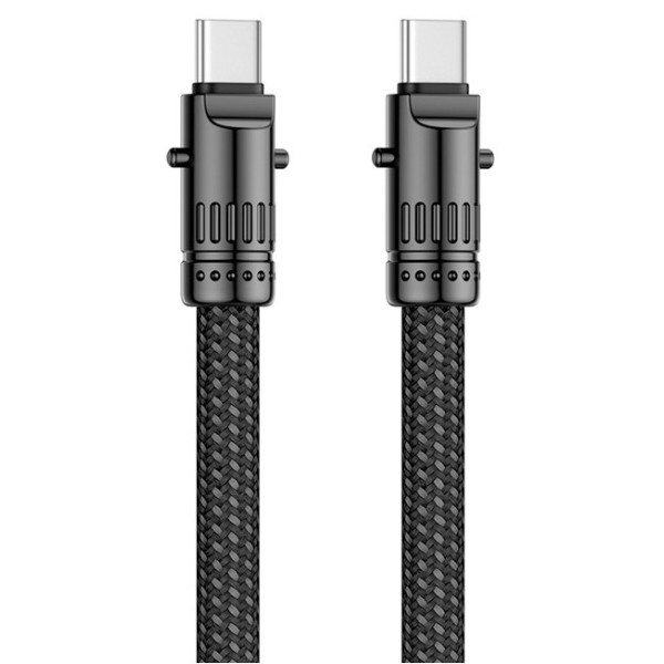 Фото - Кабель XO NB-Q288B Type-c to Type-c 60W 1,2m, black (XO-NB-Q288B-Black)