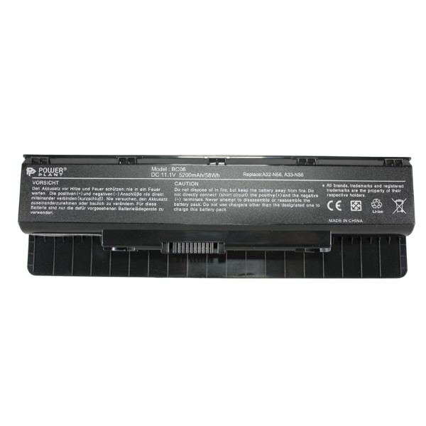 Фото - Аккумулятор для ноутбука PowerPlant ASUS N46 (A32-N56) 11.1V 5200mAh (NB00000233)