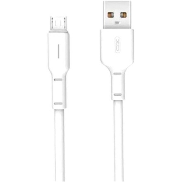 Фото - Кабель XO NB112 3A Fast Charging USB Cable Micro 1 м White (NB112-M-WH)
