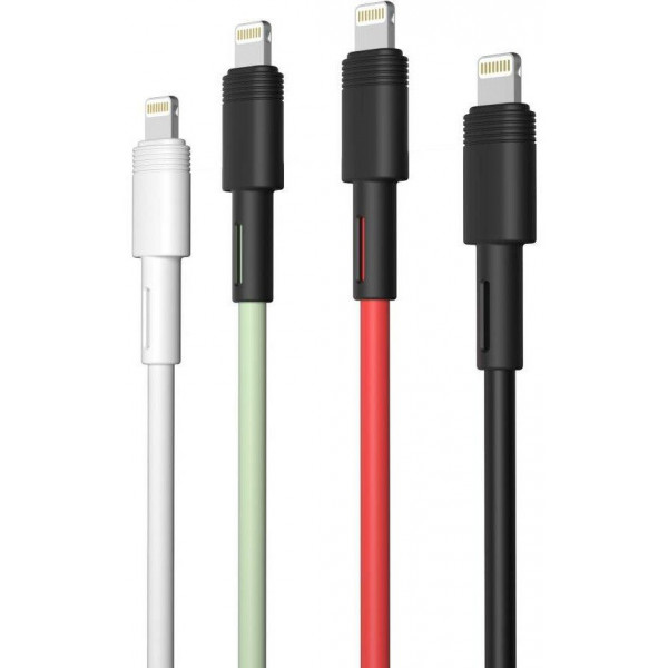 Фото - Кабель синхронізації даних XO lightning NBQ166 5A/1m Green (NB166-L-1-GR)