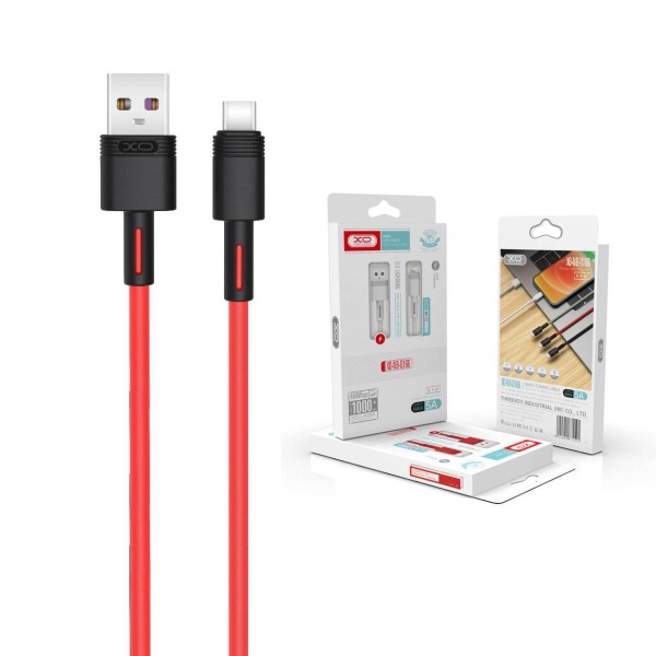 Фото - Кабель XO microUSB NBQ166 5A/1m Red (NB166-M-1-RD)