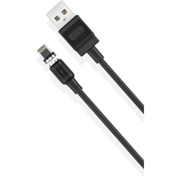 Фото - Кабель XO lightning NB187 PVC Magnetic 2.1A/1m Black (NB187-L-1-BK)