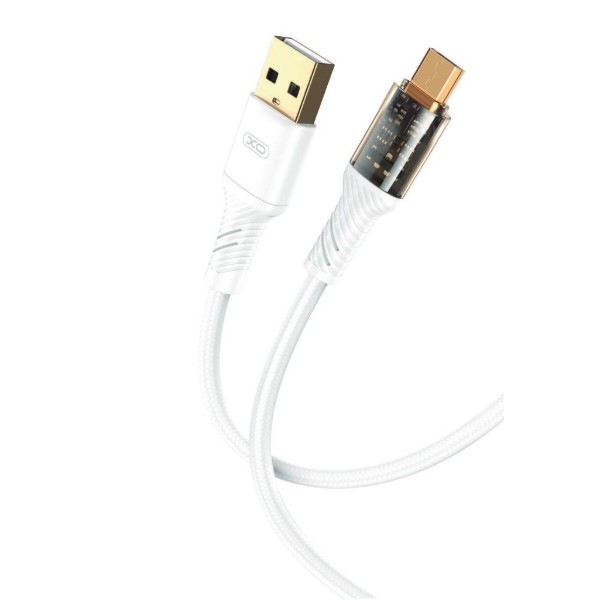 Фото - Кабель XO microUSB NB229 2.4A/1m White (NB229-M-1-WH)