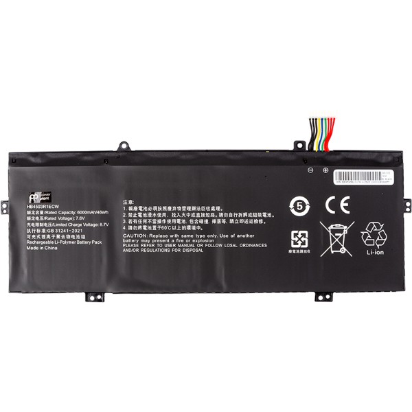 Фото - Аккумулятор для ноутбука PowerPlant HUAWEI Matebook 14 KPL-W00 (HB4593R1ECW) 7.6V 6000mAh (NB400157)