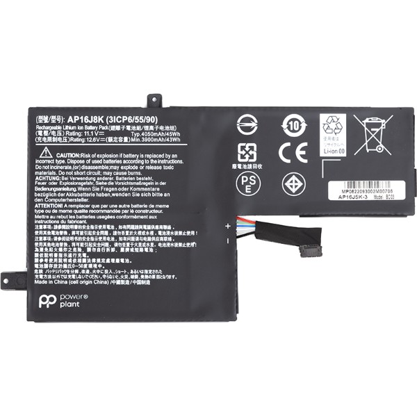 Фото - Акумулятор для ноутбука PowerPlant ACER Chromebook 11 C731 (AP16J8K) 11.1V 4050mAh (NB410644)
