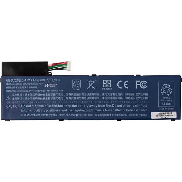 Фото - Акумулятор для ноутбука PowerPlant ACER Aspire M5-581T (AP12A3i) 11.1V 4850mAh (NB410743)