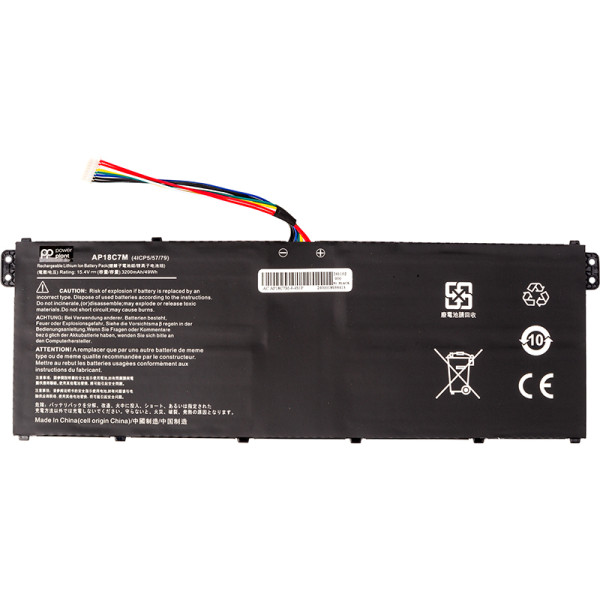 Фото - Акумулятор для ноутбука PowerPlant ACER Swift 3 (AP18C7M) 15.4V 3200mAh (NB410750)
