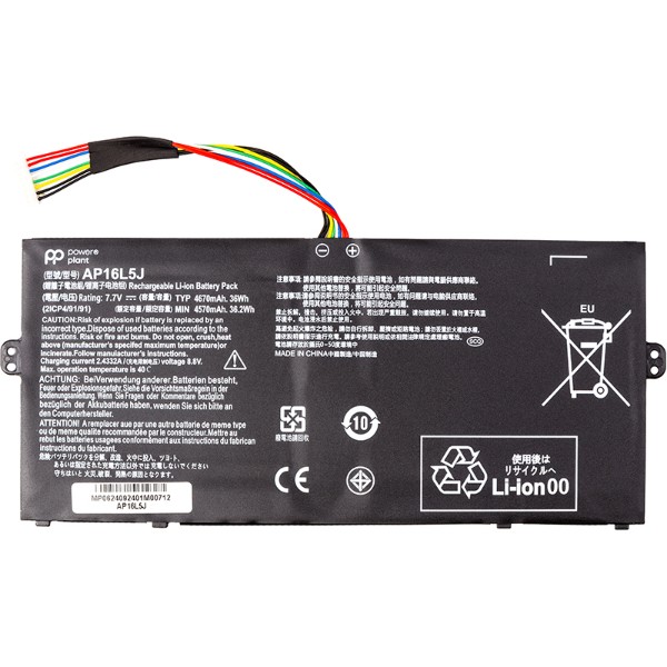 Фото - Аккумулятор для ноутбука PowerPlant ACER Switch 3 SW312-31P (AP16L5J) 7.7V 4670mAh (NB410781)