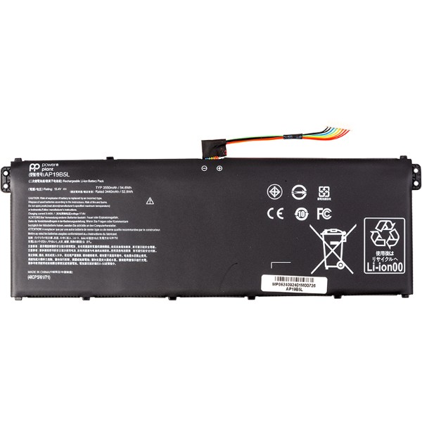 Фото - Акумулятор для ноутбука PowerPlant ACER Aspire 5 A514-54 (AP19B5L) 15.4V 3550mAh (NB410798)