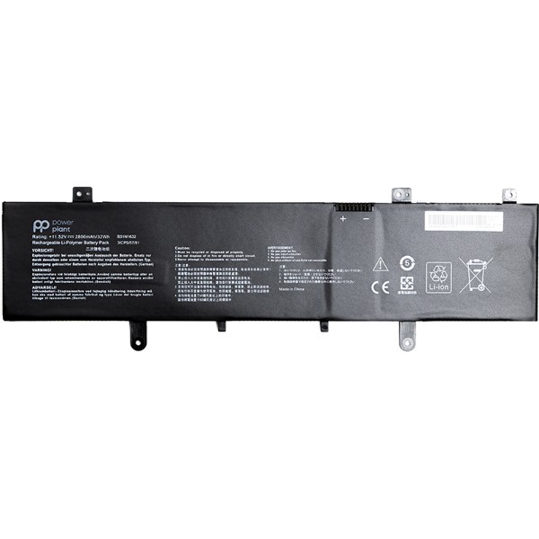 Фото - Аккумулятор для ноутбука PowerPlant ASUS Vivobook 14 X405 (B31N1632) 11.52V 2800mAh (NB431410)