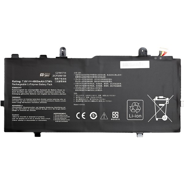 Фото - Аккумулятор для ноутбука PowerPlant ASUS VivoBook Flip 14 TP401MA (C21N1714) 7.6V 4900mAh (NB431427)