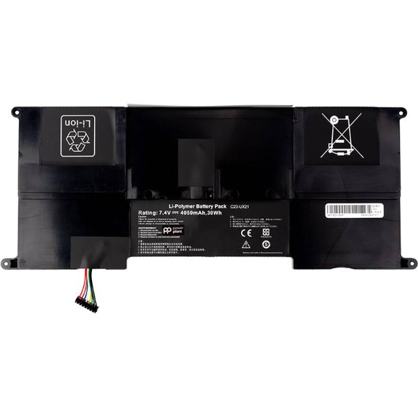 Фото - Аккумулятор для ноутбука PowerPlant Asus Zenbook UX21 (C23-UX21) 7.4V 4050mAh (NB431953)