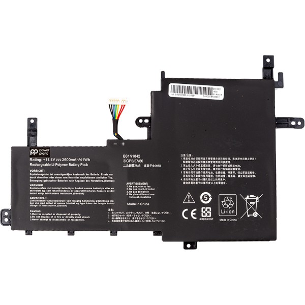 Фото - Аккумулятор для ноутбука PowerPlant VivoBook S15 (B31N1842) 11.4V 3600mAh (NB431977)