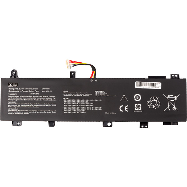 Фото - Аккумулятор для ноутбука PowerPlant ASUS TUF Gaming F15 FX506 (C41N1906) 15.2V 4900mAh (NB432103)