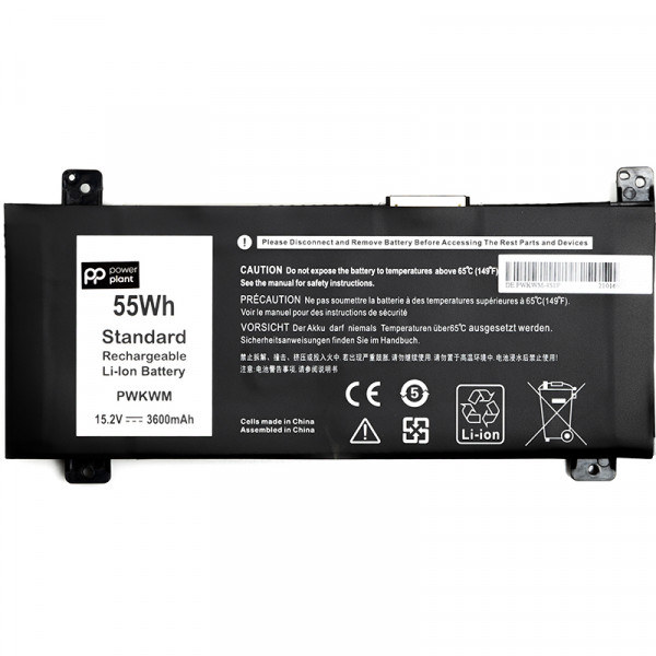 Фото - Акумулятор для ноутбука PowerPlant DELL Inspiron 14-7466 (PWKWM) 15.2V 3600mAh (NB441570) Фото - Акумулятор для ноутбука PowerPlant DELL Inspiron 14-7466 (PWKWM) 15.2V 3600mAh (NB441570)