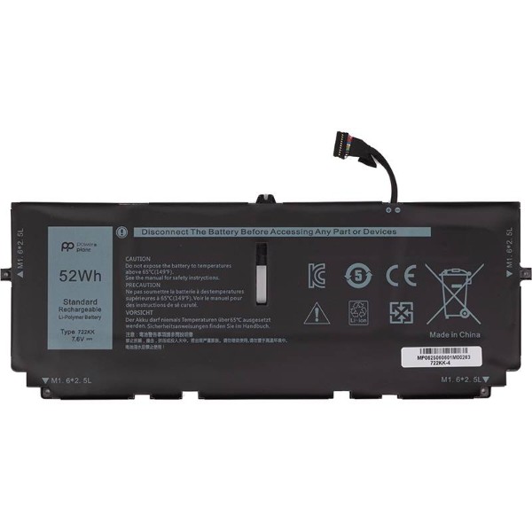 Фото - Акумулятор для ноутбука PowerPlant DELL XPS 13 9300 Series (722KK) 7.6V 6842mAh (NB442195)