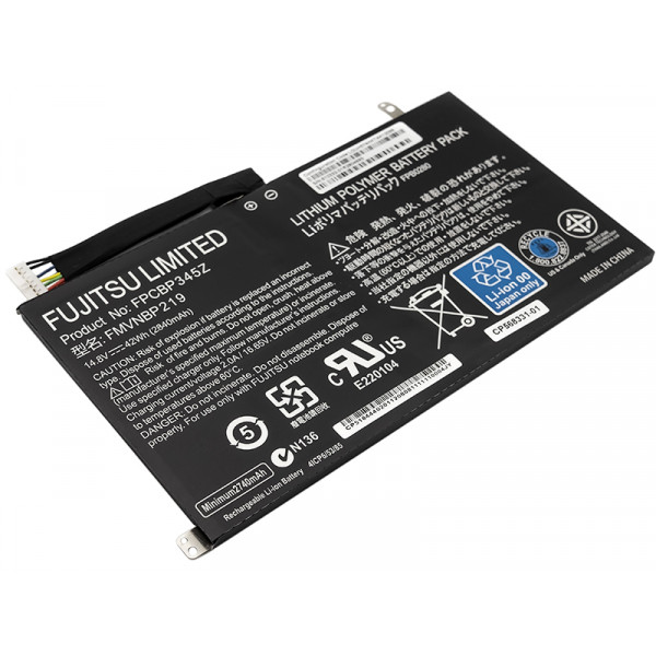 Фото - Акумулятор для ноутбука PowerPlant FUJITSU LifeBook UH552, UH572 (FPCBP345Z) 14.8V 2840mAh (NB450114)