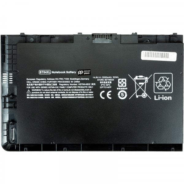 Фото - Аккумулятор для ноутбука PowerPlant HP EliteBook Folio 9470m (BT04XL, HP9470PB) 14.8V 3200mAh (NB460670)