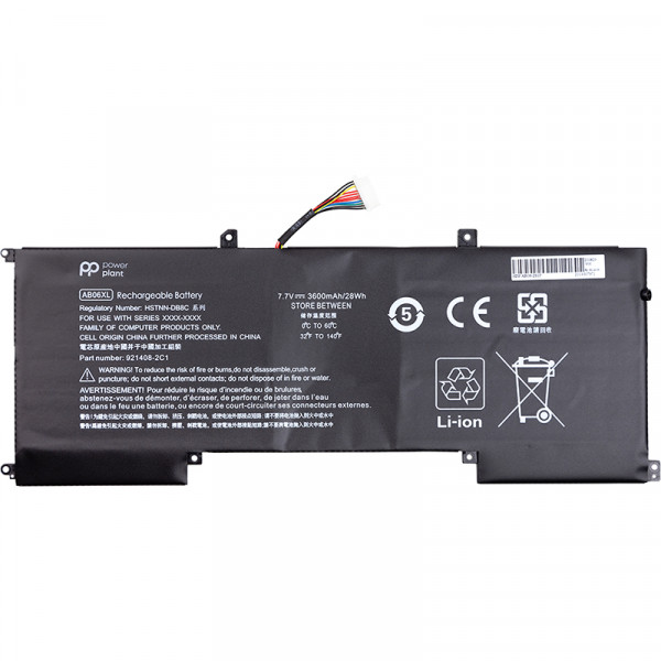 Фото - Акумулятор для ноутбука PowerPlant HP Envy 13 2017 Series (AB06XL) 7.7V 3600mAh (NB461646)
