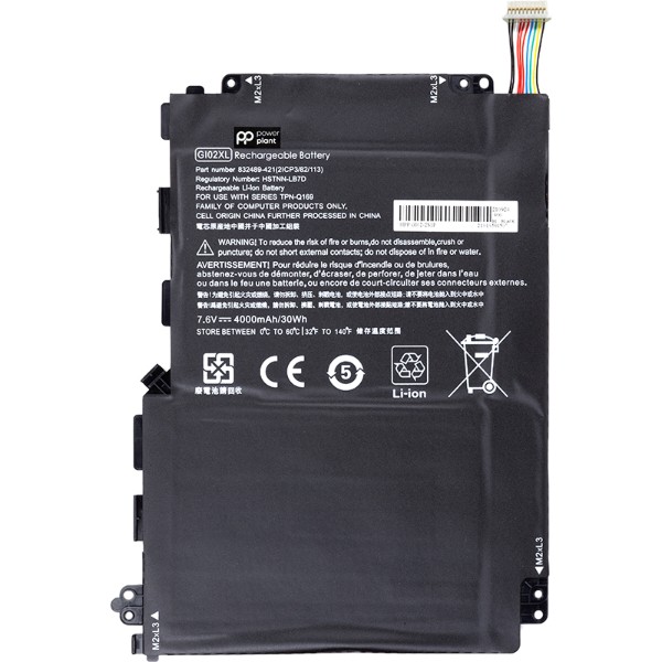 Фото - Акумулятор для ноутбука PowerPlant HP Pavilion X2 12 (GI02XL) 7.6V 4000mAh (NB461738)