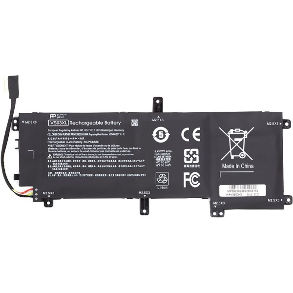 Фото - Аккумулятор для ноутбука PowerPlant HP Envy 15-AS Series (VS03XL) 11.4V 4000mAh (NB461899)