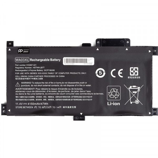 Фото - Акумулятор для ноутбука PowerPlant HP Pavilion X360 14-Ba (WA03XL) 11.4V 4150mAh (NB461974)