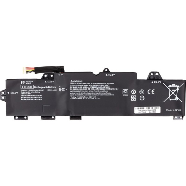 Фото - Аккумулятор для ноутбука PowerPlant HP EliteBook 850 G5 (TT03X) 11.55V 4850mAh (NB462131)