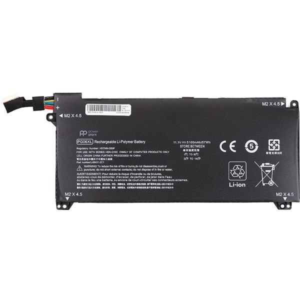 Фото - Аккумулятор для ноутбука PowerPlant HP Omen 5 Air 15-dh0006TX (PG06XL) 11.1V 5100mAh (NB462223)