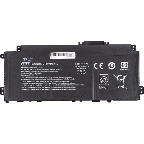 Фото - Аккумулятор для ноутбука PowerPlant HP Pavilion x360 14-DV Series (PP03XL) 11.55V 3400mAh (NB462230)