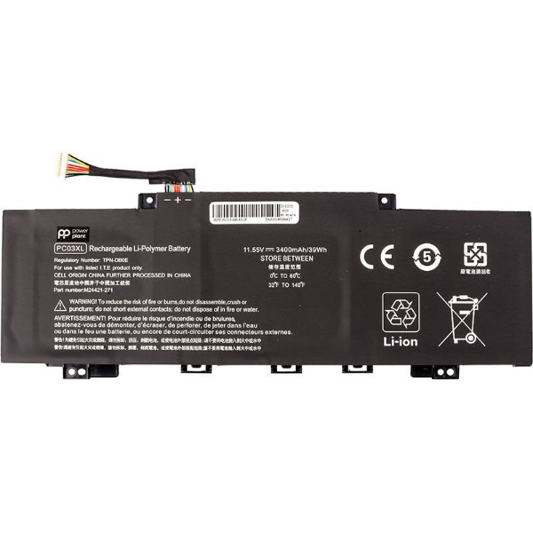 Фото - Аккумулятор для ноутбука PowerPlant HP Pavilion X360 14 Series (PC03) 11.55V 3400mAh (NB462346)