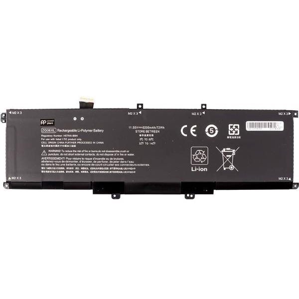Фото - Аккумулятор для ноутбука PowerPlant HP ZBook Studio X360 G5 (ZG06) 11.55V 6200mAh (NB462353)