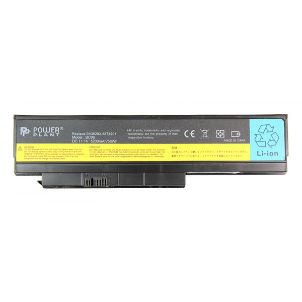 Фото - Акумулятор для ноутбука PowerPlant IBM/LENOVO ThinkPad X230 (0A36281) 11.1V 5200mAh (NB480180)