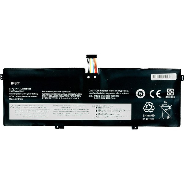 Фото - Акумулятор для ноутбука PowerPlant LENOVO Yoga C930 (L17C4PH1) 7.68V 7600mAh (original) (NB481231) Фото - Акумулятор для ноутбука PowerPlant LENOVO Yoga C930 (L17C4PH1) 7.68V 7600mAh (original) (NB481231)