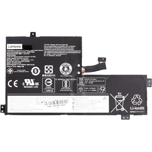 Фото - Акумулятор для ноутбука Lenovo LENOVO 100e Chromebook 2nd (L19C3PG1) 11.55V 4123mAh (NB481446)