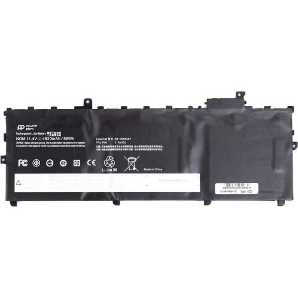 Фото - Акумулятор для ноутбука PowerPlant LENOVO ThinkPad X1 Carbon 5th Gen (2017) (01AV430) 11.4V 4920mAh (NB481644)